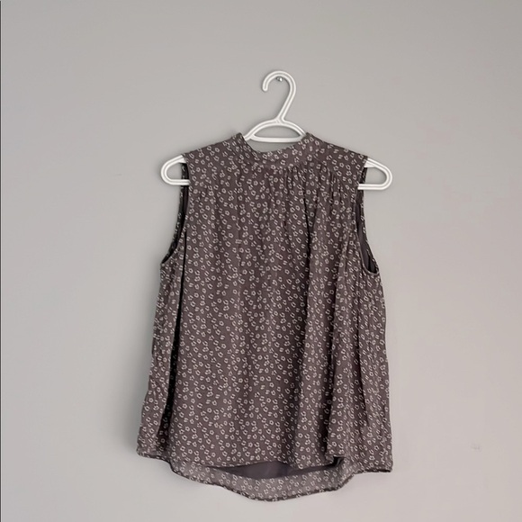 Anthropologie Cloth and stone Floral Sleeveless Women's Top - Gray small - Picture 2 of 6